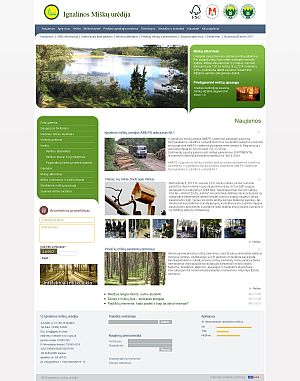 Ignalinos miškų urėdijos Interneto svetainės kūrimas
